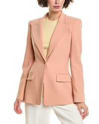 Michael Kors Collection Georgina Wool-Blend Blazer Pink