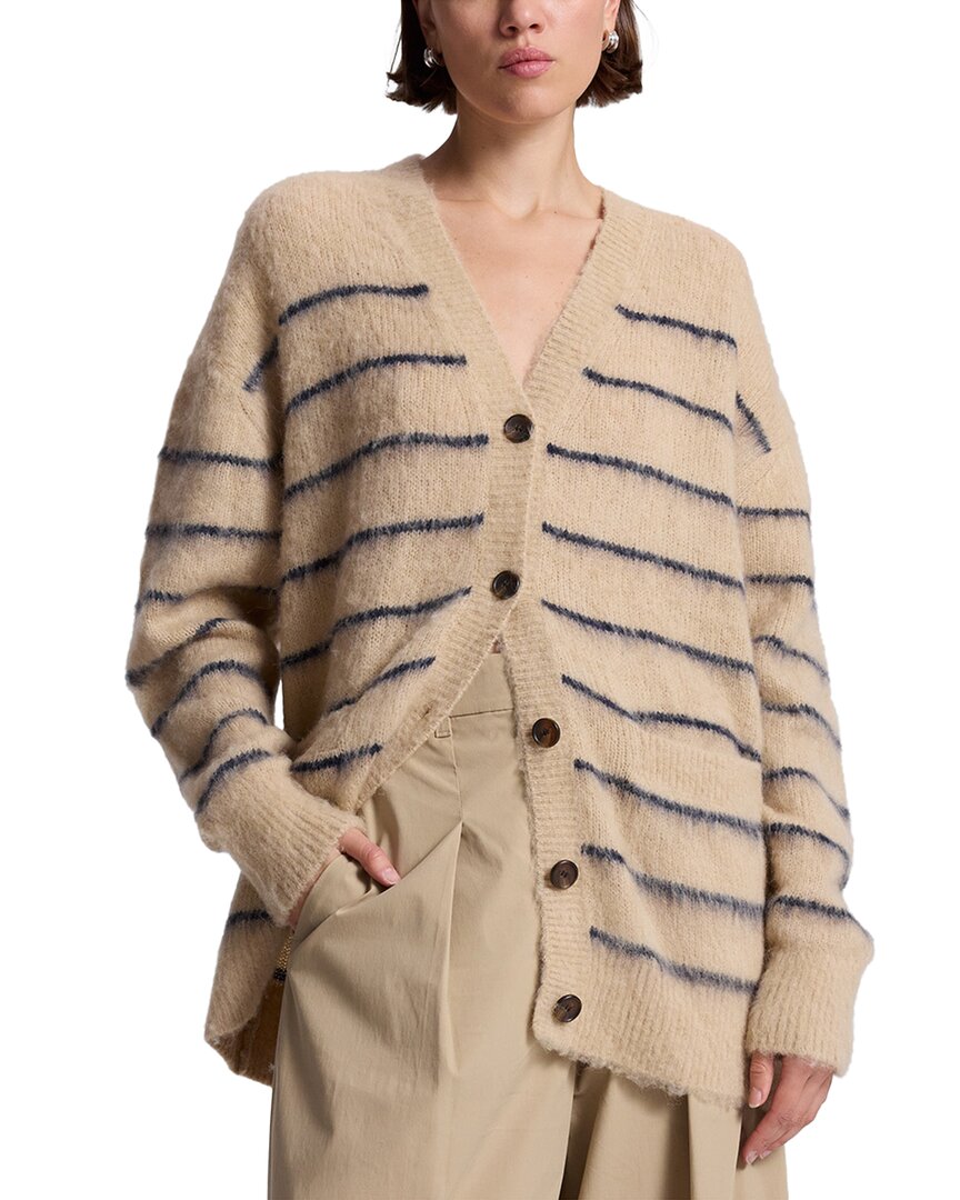 A.L.C. Cody Alpaca & Wool-Blend Cardigan Regular 12 (L) Beige