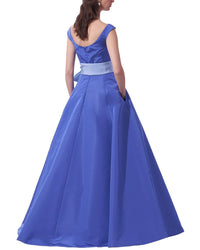Carolina Herrera Scoop Neck Silk A-Line Gown