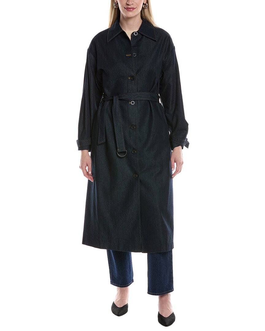 Kenneth Cole Denim Trench Coat