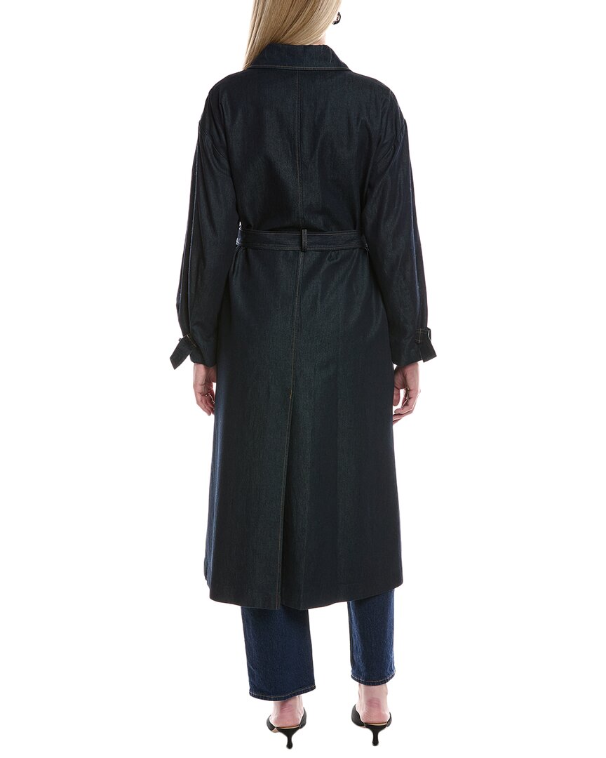 Kenneth Cole Denim Trench Coat