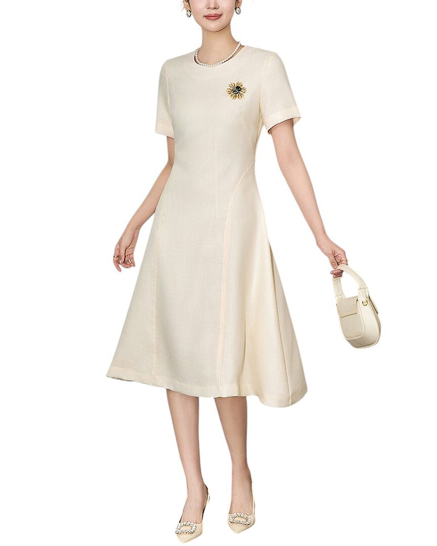 Wlzd Linen-Blend Midi Dress