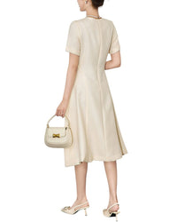 Wlzd Linen-Blend Midi Dress