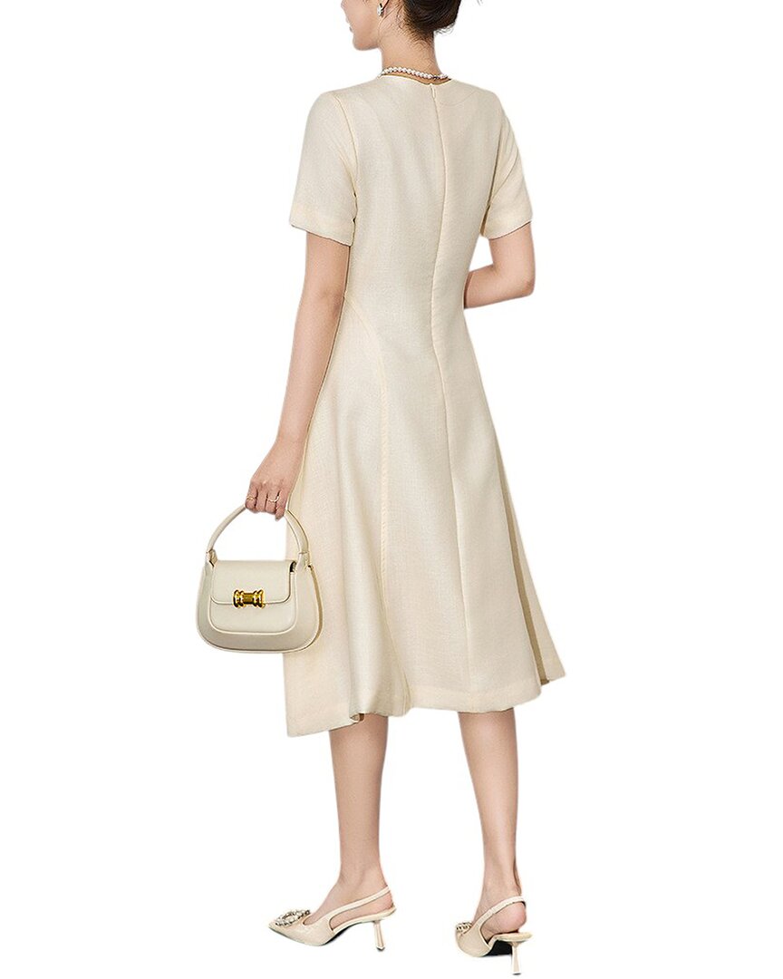 Wlzd Linen-Blend Midi Dress