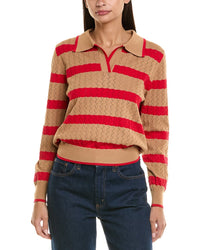 ANNA KAY Anna Kay Gaelle Cashmere-Blend Polo Shirt