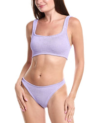 Hunza G Xandra 2Pc Bikini Set One Size Fits All Purple