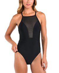 L’Agence Belle Shine High-Neck One-Piece