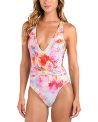L’Agence Lisa Soft Cloud Plunge One-Piece