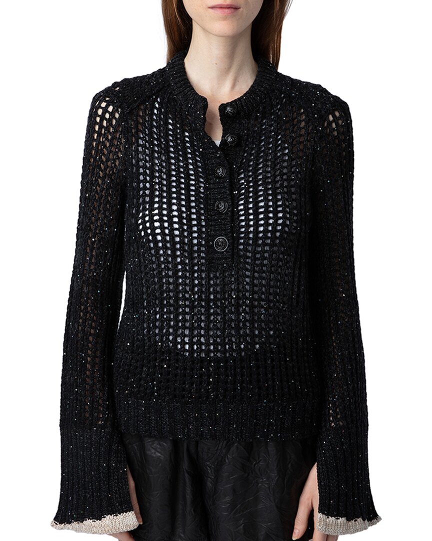 Zadig & Voltaire Cashmere & Wool-Blend Sweater Black