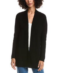 Forte Cashmere Wool & Cashmere-Blend Drape Cardigan