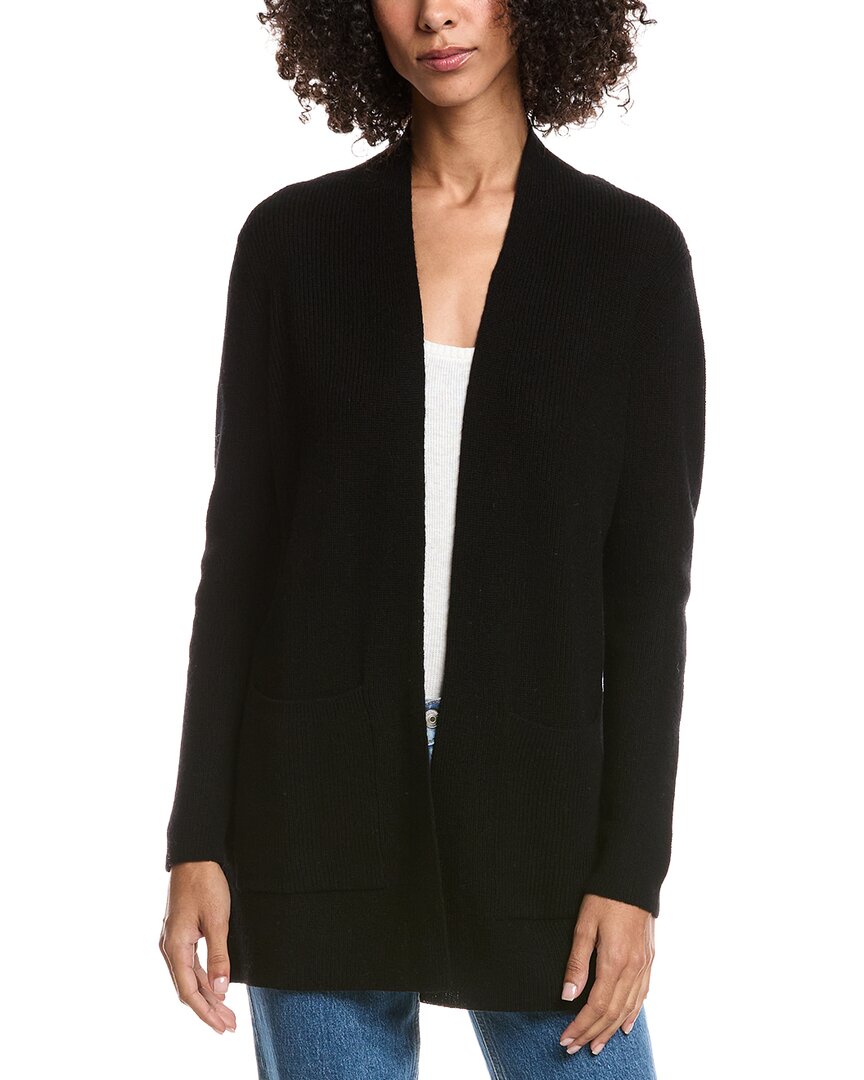 Forte Cashmere Wool & Cashmere-Blend Drape Cardigan
