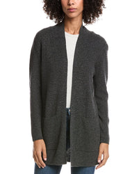 Forte Cashmere Wool & Cashmere-Blend Drape Cardigan