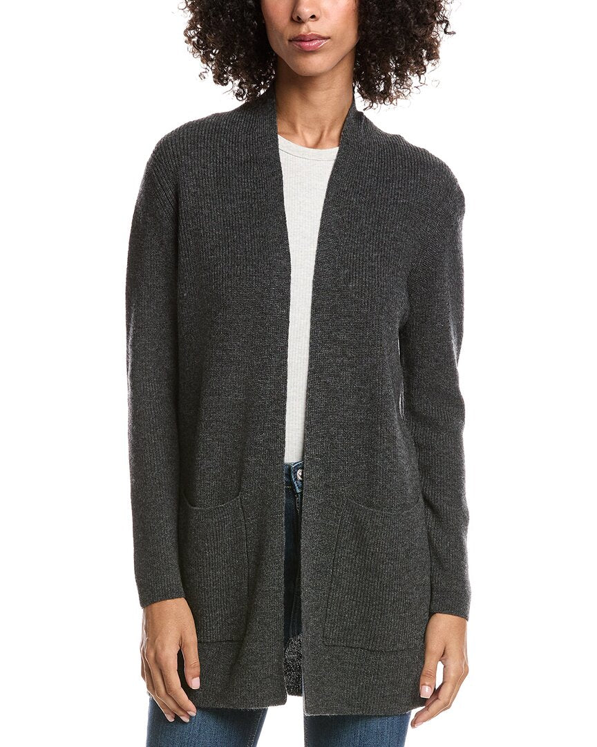 Forte Cashmere Wool & Cashmere-Blend Drape Cardigan