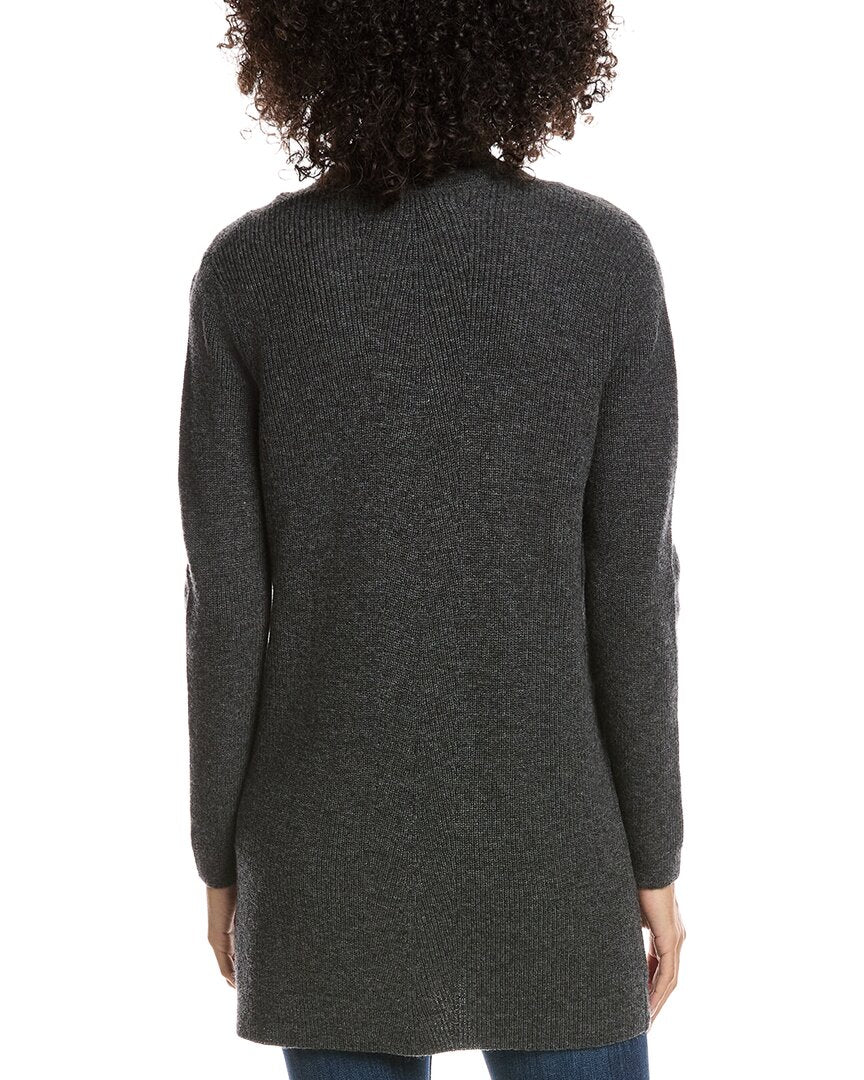 Forte Cashmere Wool & Cashmere-Blend Drape Cardigan