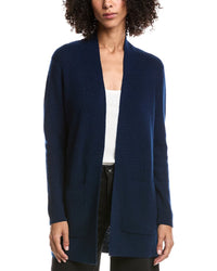 Forte Cashmere Wool & Cashmere-Blend Drape Cardigan