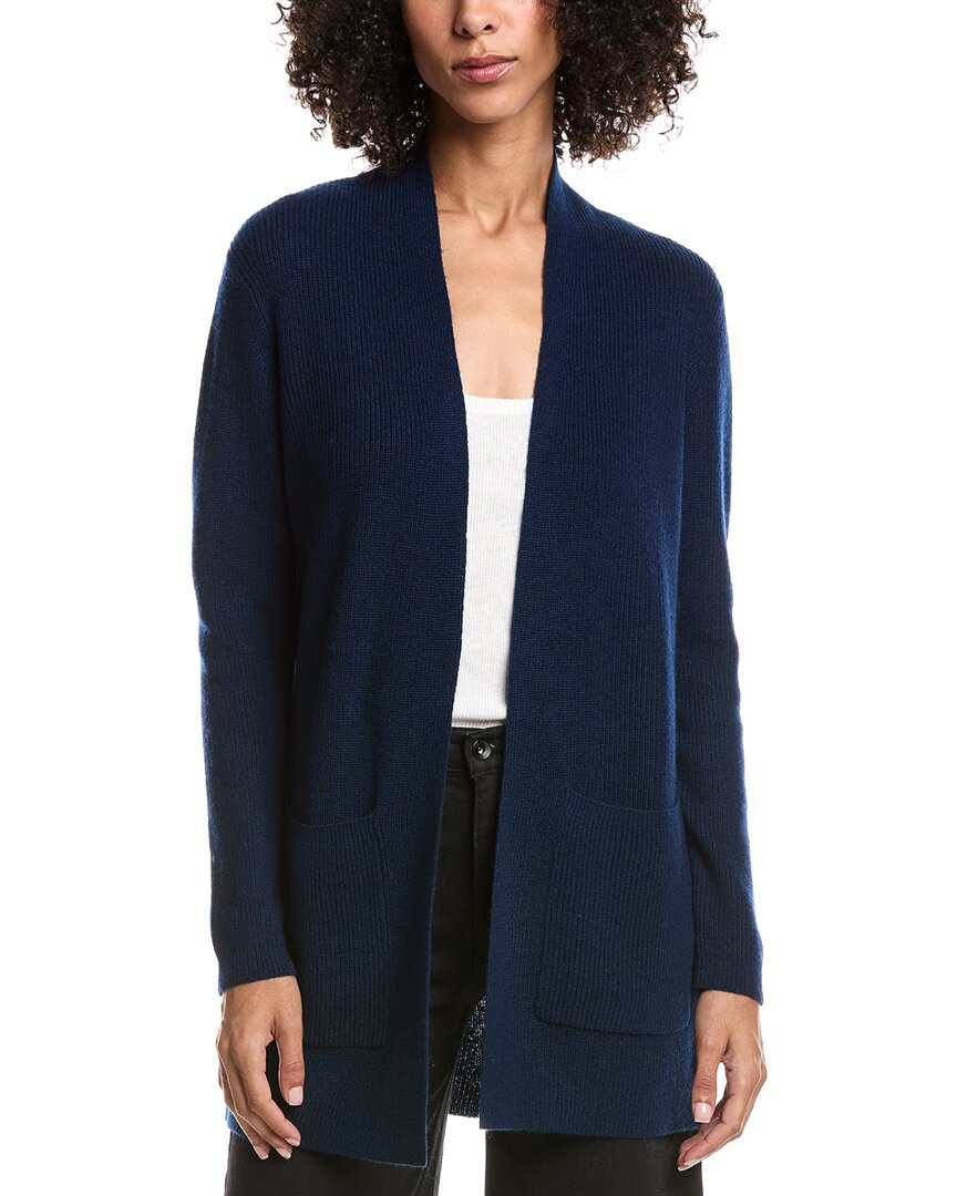 Forte Cashmere Wool & Cashmere-Blend Drape Cardigan