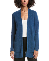 Forte Cashmere Wool & Cashmere-Blend Drape Cardigan