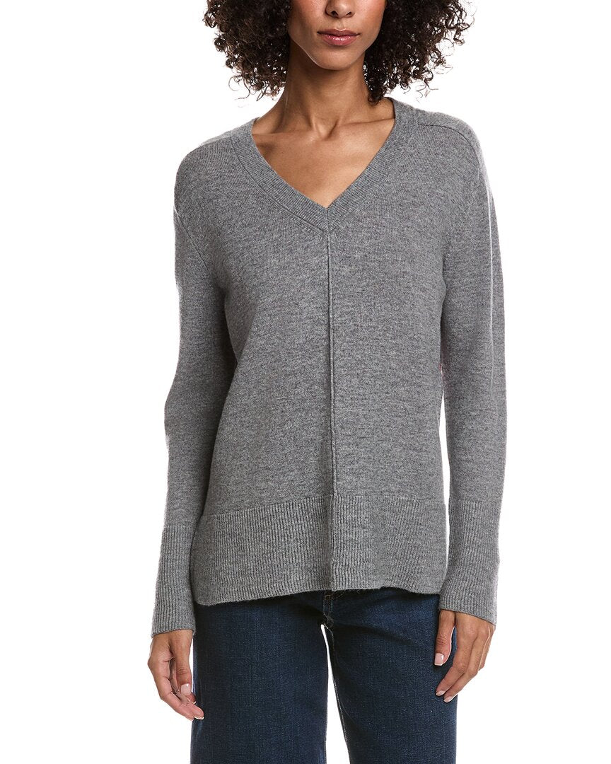 Forte Cashmere Easy Wool & Cashmere-Blend Sweater