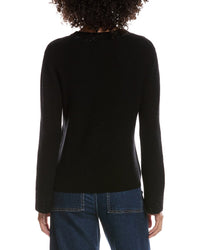 Forte Cashmere Studded Wool & Cashmere-Blend Sweater