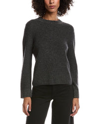 Forte Cashmere Studded Wool & Cashmere-Blend Sweater