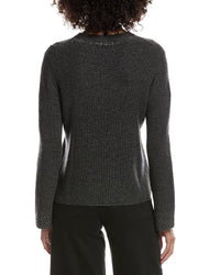 Forte Cashmere Studded Wool & Cashmere-Blend Sweater