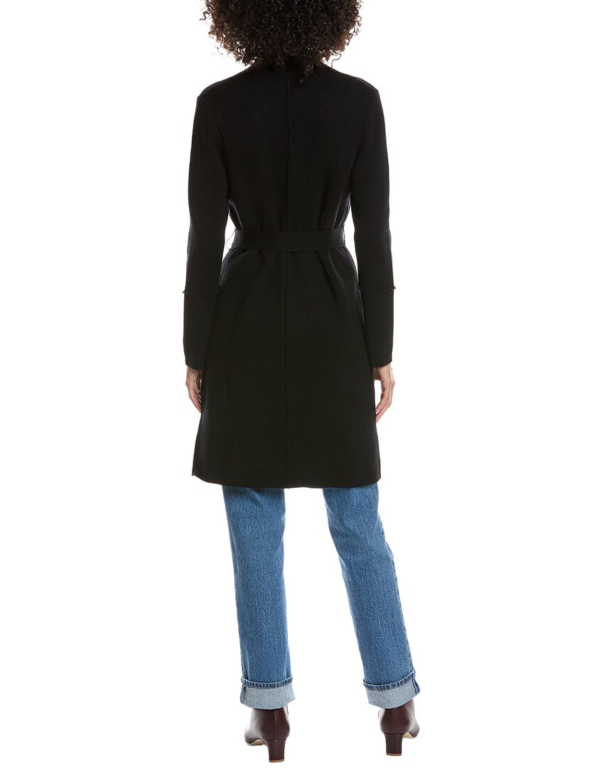Forte Cashmere Wool & Cashmere-Blend Double Knit Cardigan