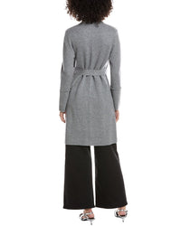 Forte Cashmere Wool & Cashmere-Blend Double Knit Cardigan