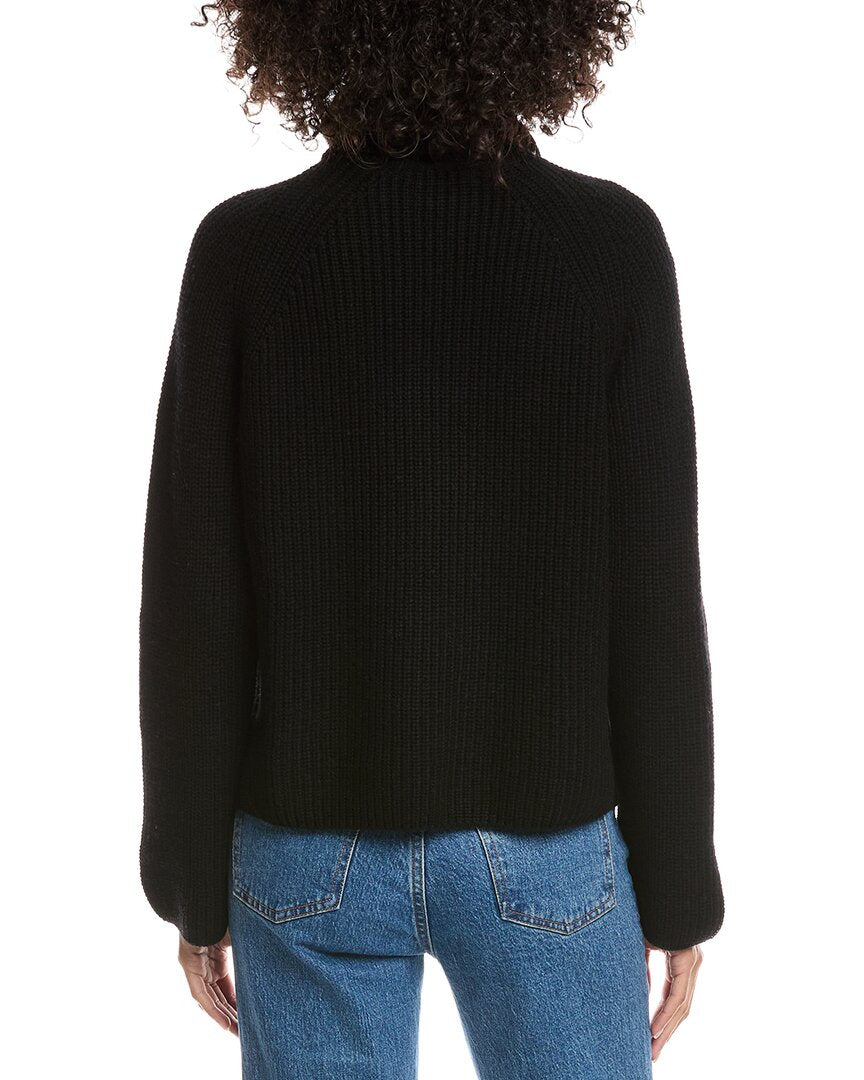Forte Cashmere Luxe Wool & Cashmere-Blend Turtleneck Sweater
