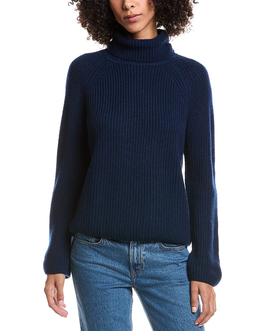 Forte Cashmere Luxe Wool & Cashmere-Blend Turtleneck Sweater