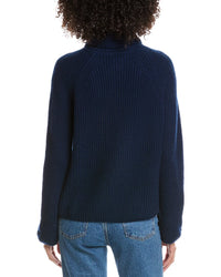Forte Cashmere Luxe Wool & Cashmere-Blend Turtleneck Sweater