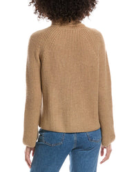Forte Cashmere Luxe Wool & Cashmere-Blend Turtleneck Sweater