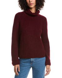 Forte Cashmere Luxe Wool & Cashmere-Blend Turtleneck Sweater