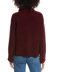 Forte Cashmere Luxe Wool & Cashmere-Blend Turtleneck Sweater