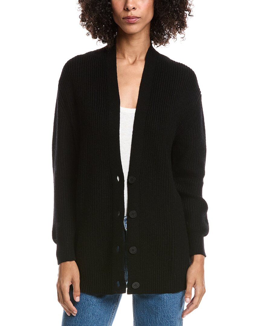 Forte Cashmere Boyfriend Wool & Cashmere-Blend Cardigan
