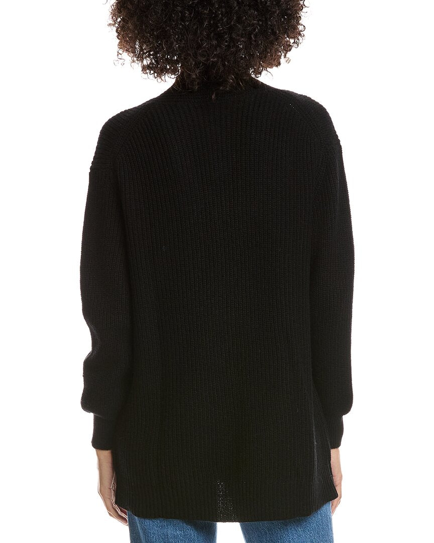 Forte Cashmere Boyfriend Wool & Cashmere-Blend Cardigan