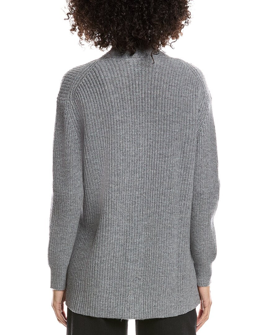 Forte Cashmere Boyfriend Wool & Cashmere-Blend Cardigan