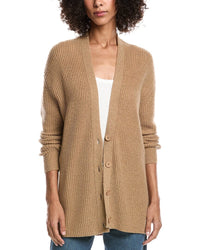 Forte Cashmere Boyfriend Wool & Cashmere-Blend Cardigan