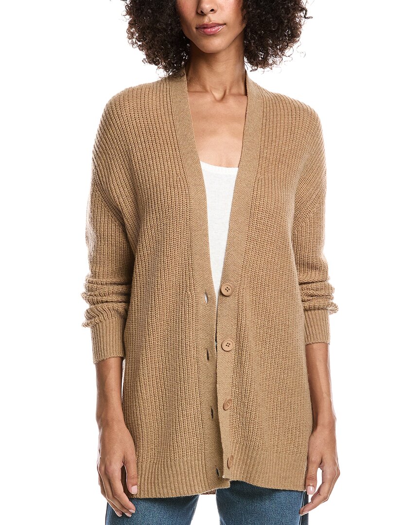 Forte Cashmere Boyfriend Wool & Cashmere-Blend Cardigan
