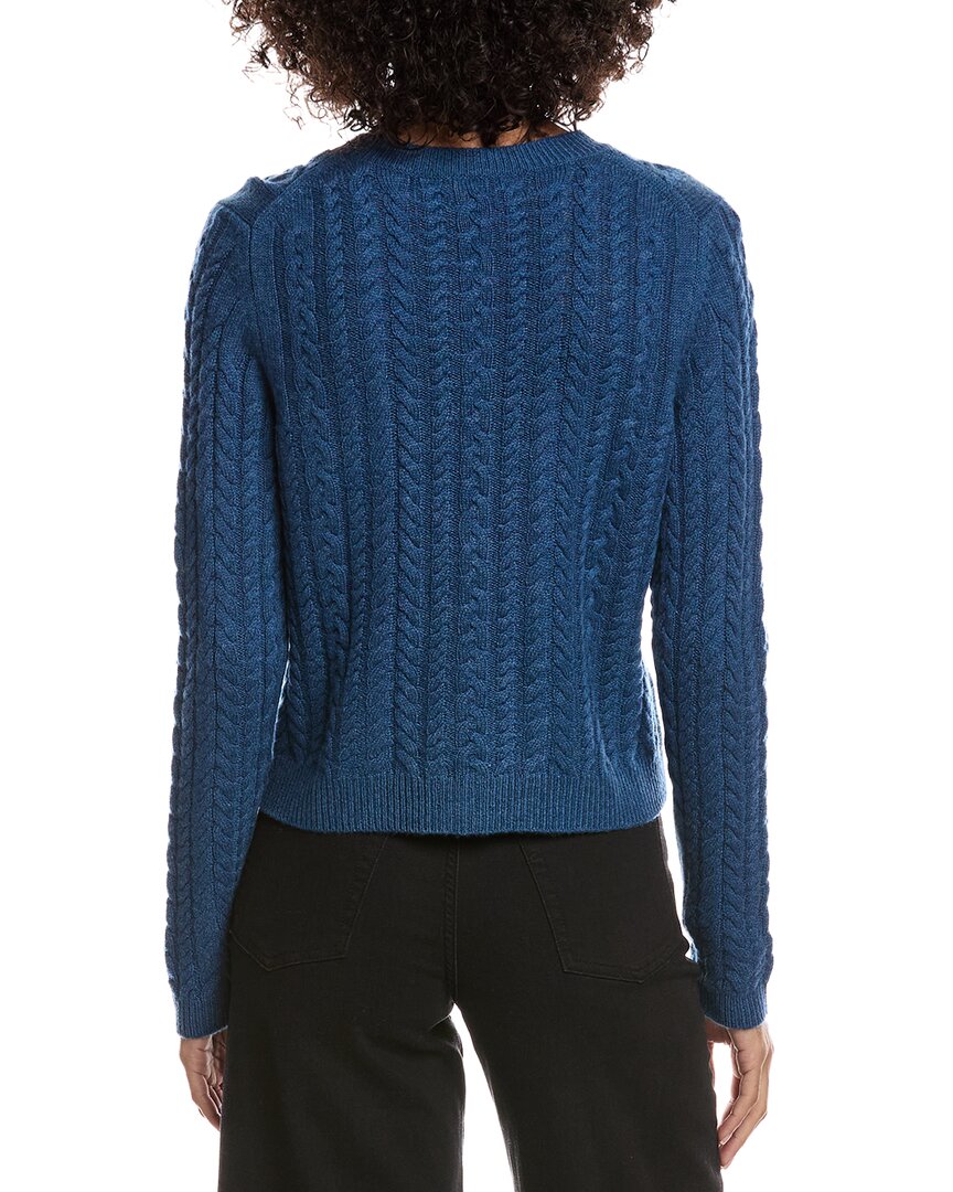 Forte Cashmere Cable Wool & Cashmere-Blend Cardigan
