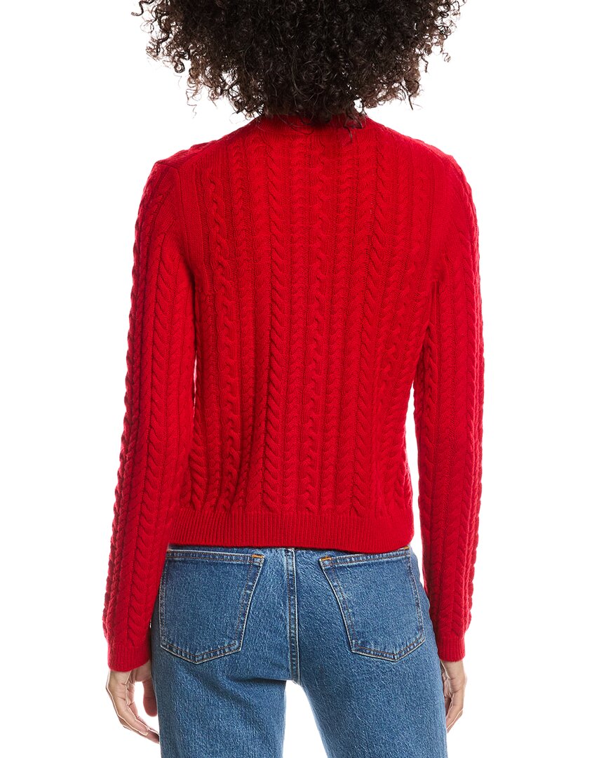 Forte Cashmere Cable Wool & Cashmere-Blend Cardigan