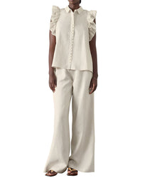 Camila Blanco 2Pc Top & Pant Set