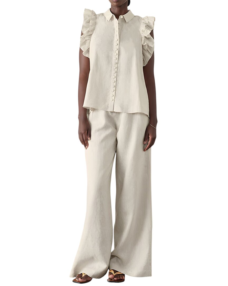 Camila Blanco 2Pc Top & Pant Set