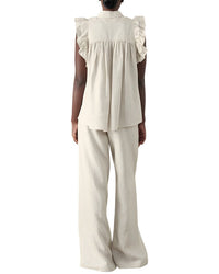 Camila Blanco 2Pc Top & Pant Set