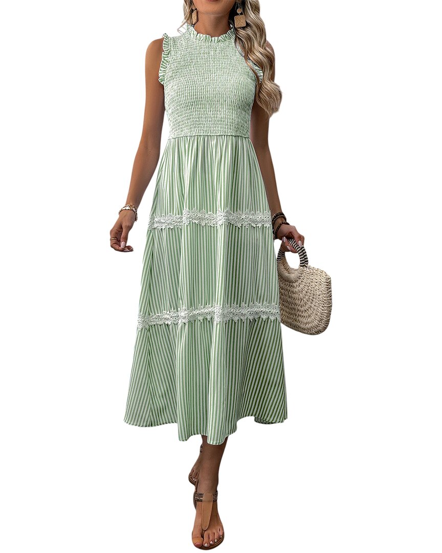 Charlotte Green Midi Dress