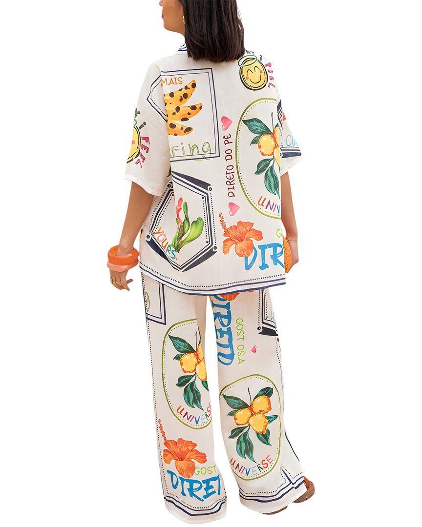 OLOEY Oloey 2Pc Shirt & Pant Set