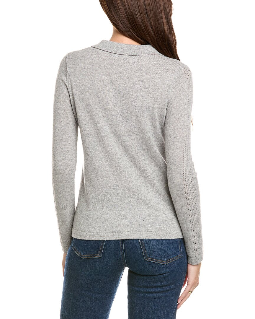 Kier + J Wool & Cashmere-Blend Polo Sweater