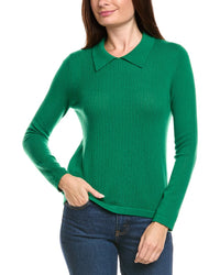 Kier + J Wool & Cashmere-Blend Polo Sweater