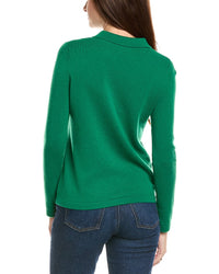 Kier + J Wool & Cashmere-Blend Polo Sweater