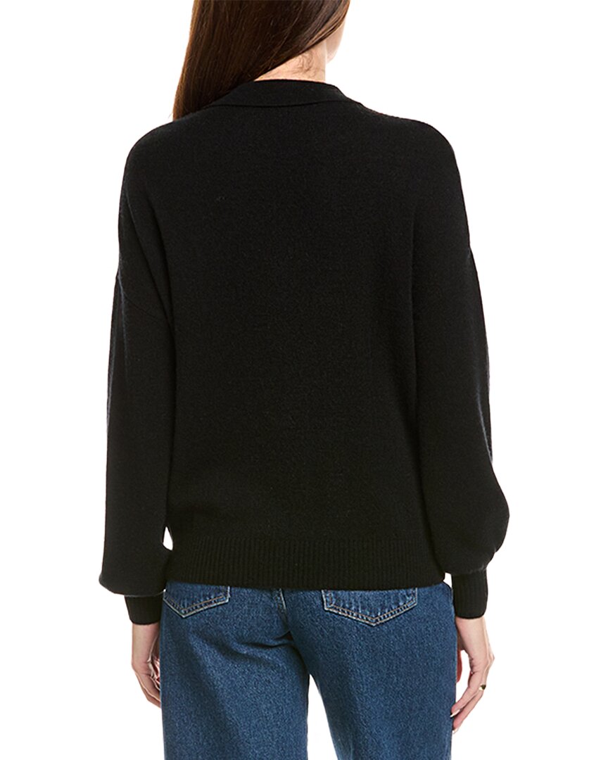 Kier + J Oversized Wool & Cashmere-Blend Polo Sweater