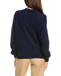 Kier + J Wool & Cashmere-Blend Oversized Polo Sweater